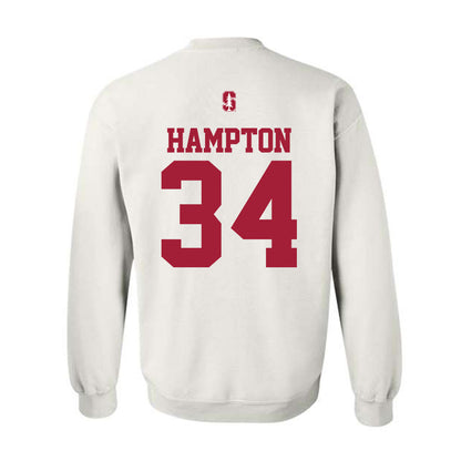 Stanford - NCAA Football : Caleb Hampton - Classic Shersey Crewneck Sweatshirt-1