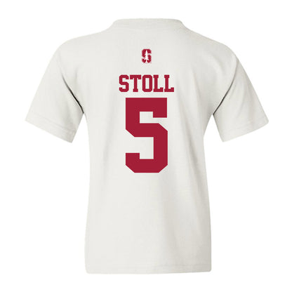 Stanford - NCAA Baseball : Nolan Stoll - Classic Shersey Youth T-Shirt-1