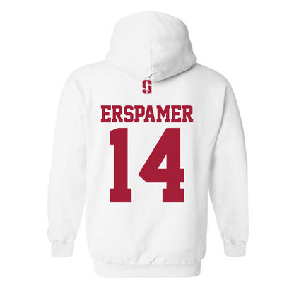 Stanford - NCAA Baseball : Mike Erspamer - Classic Shersey Hooded Sweatshirt-1
