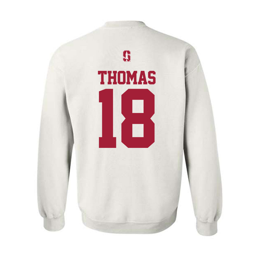 Stanford - NCAA Baseball : Kassius Thomas - Classic Shersey Crewneck Sweatshirt-1
