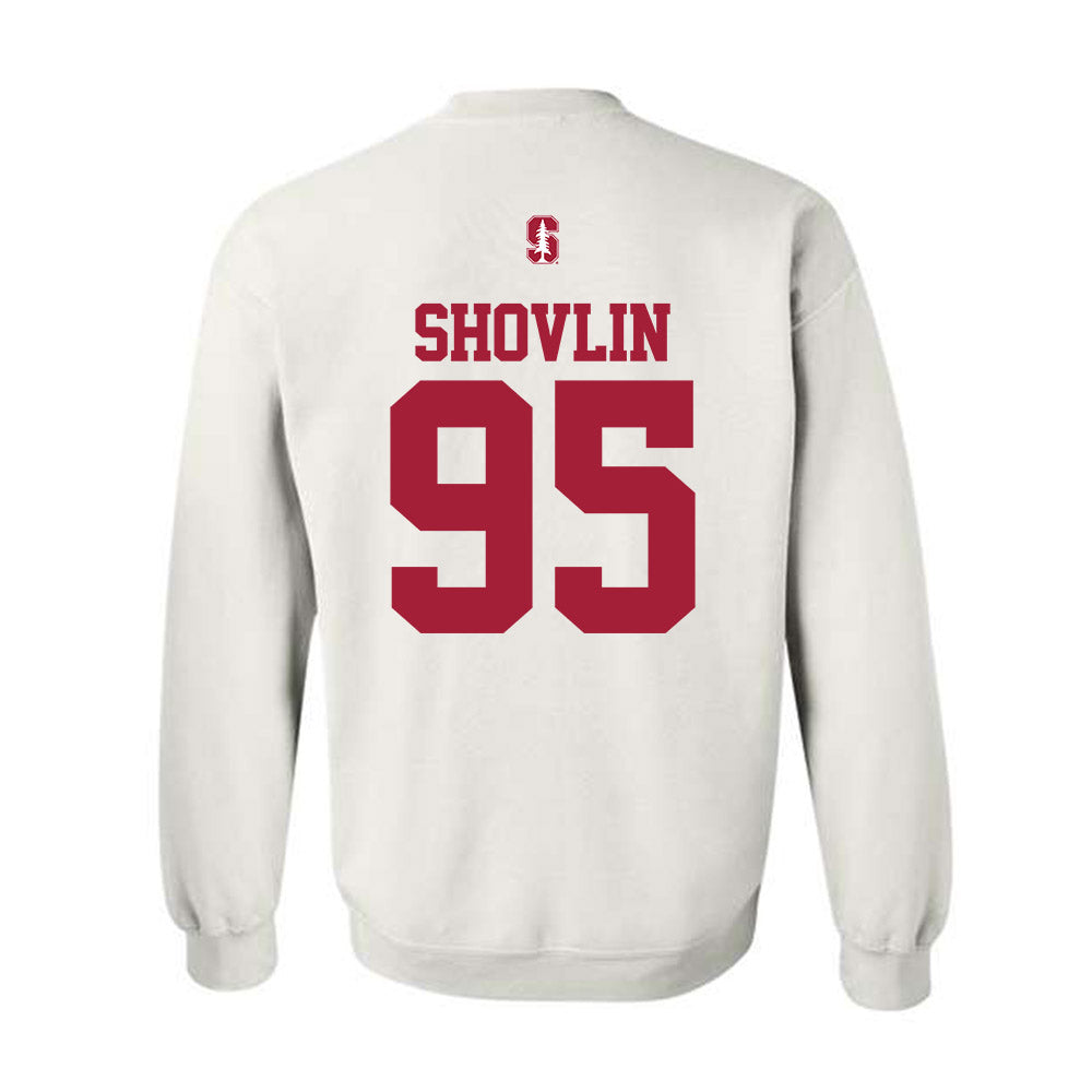 Stanford - NCAA Football : Adam Shovlin - Classic Shersey Crewneck Sweatshirt-1