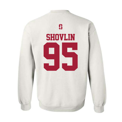 Stanford - NCAA Football : Adam Shovlin - Classic Shersey Crewneck Sweatshirt-1