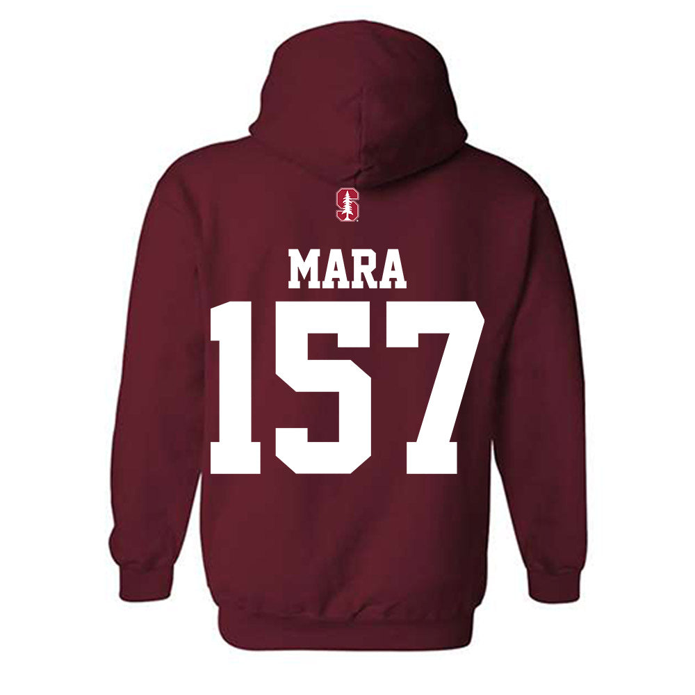 Stanford - NCAA Wrestling : Jason Mara - Classic Shersey Hooded Sweatshirt-1