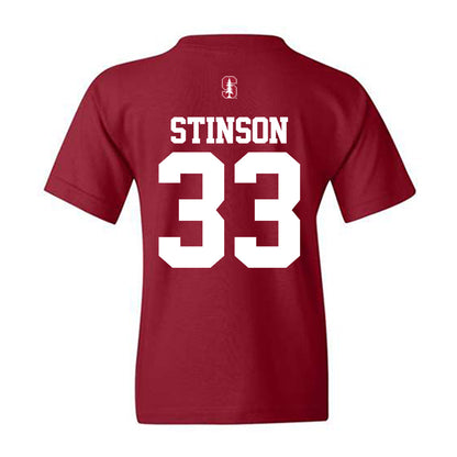Stanford - NCAA Men's Basketball : Evan Stinson - Classic Shersey Youth T-Shirt-1