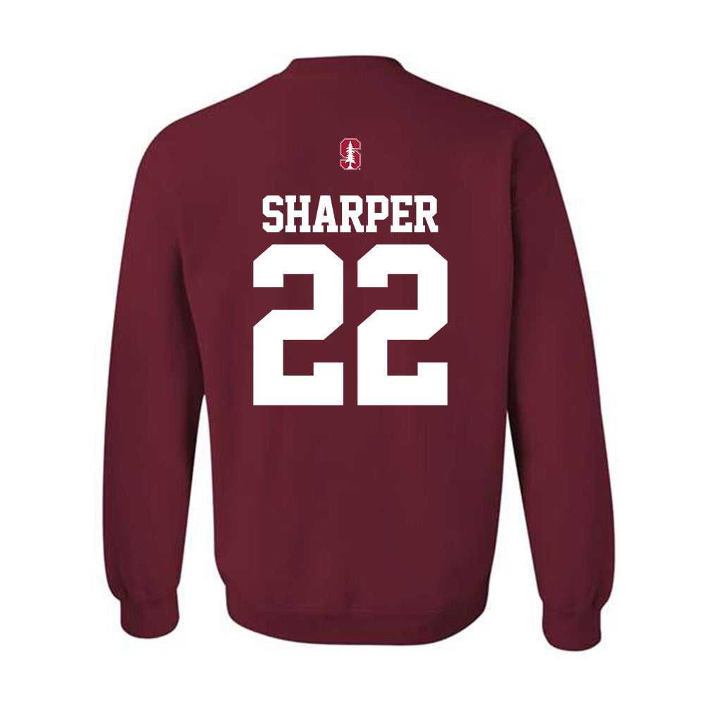 Stanford - NCAA Football : Daylen Sharper - Classic Shersey Crewneck Sweatshirt-1