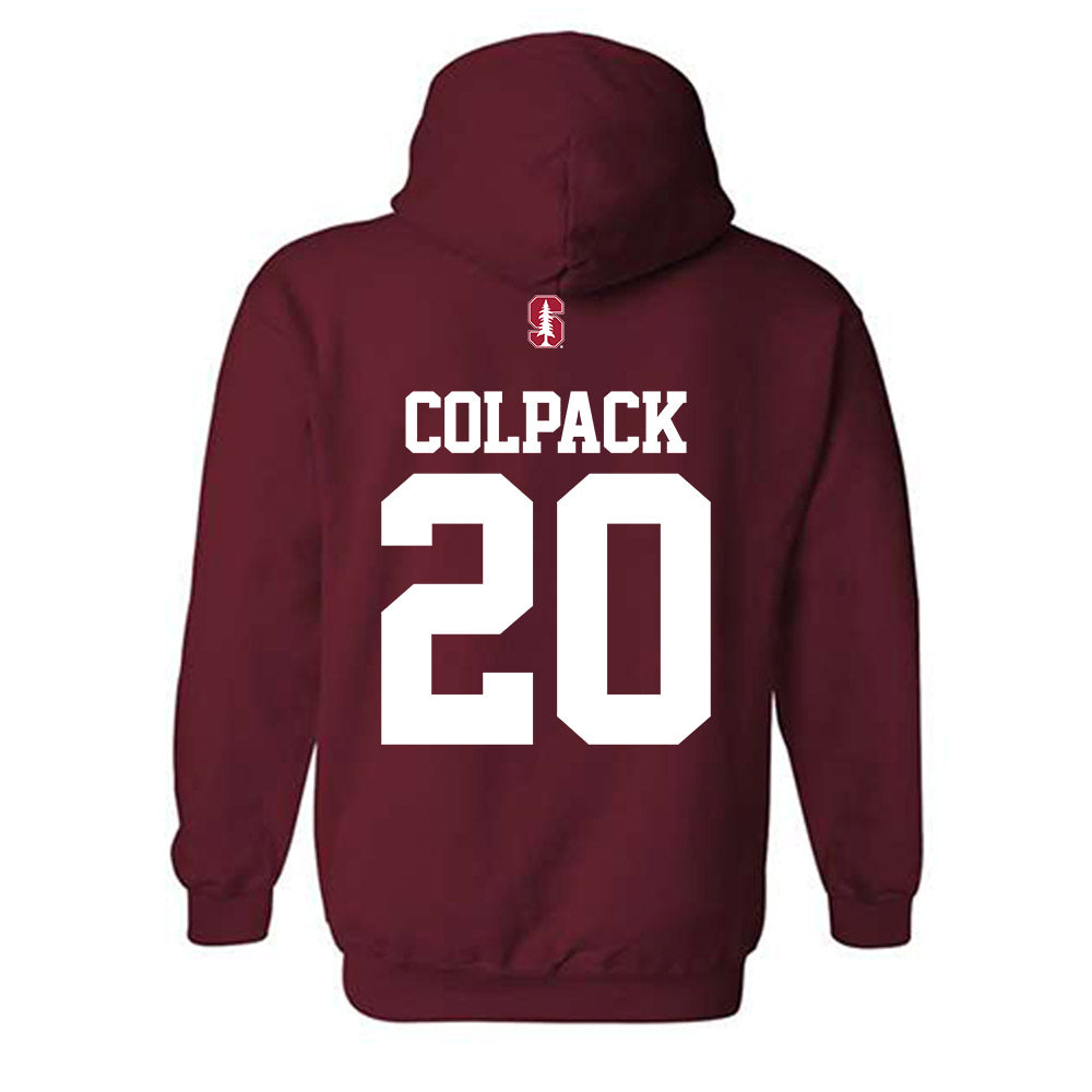 Stanford - NCAA Women's Lacrosse : Anna Colpack - Classic Shersey Hooded Sweatshirt-1