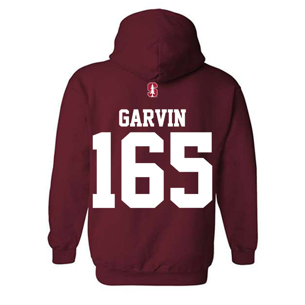 Stanford - NCAA Wrestling : Hunter Garvin - Classic Shersey Hooded Sweatshirt-1