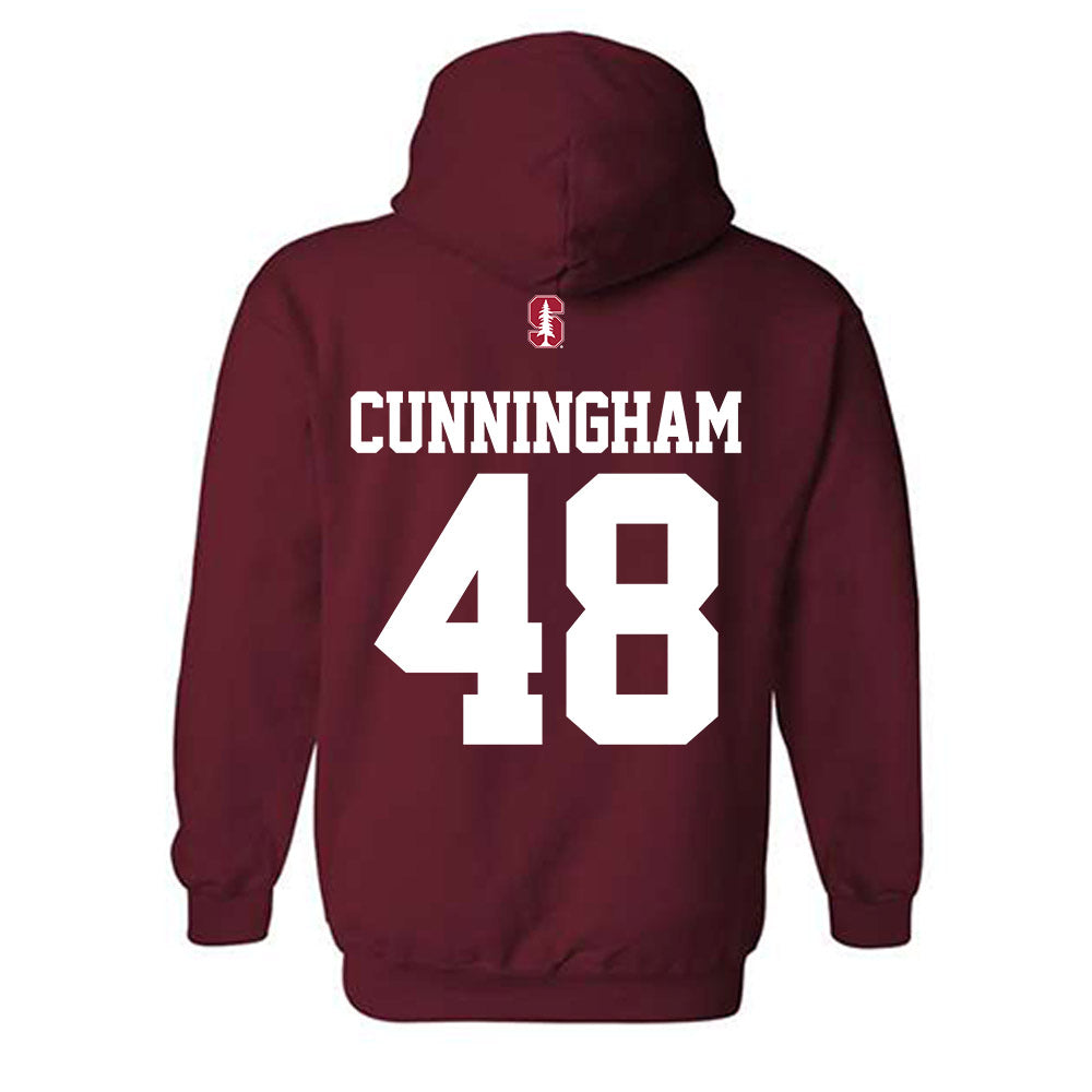 Stanford - NCAA Football : Drew Cunningham - Classic Shersey Hooded Sweatshirt-1