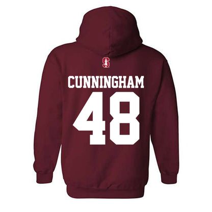 Stanford - NCAA Football : Drew Cunningham - Classic Shersey Hooded Sweatshirt-1