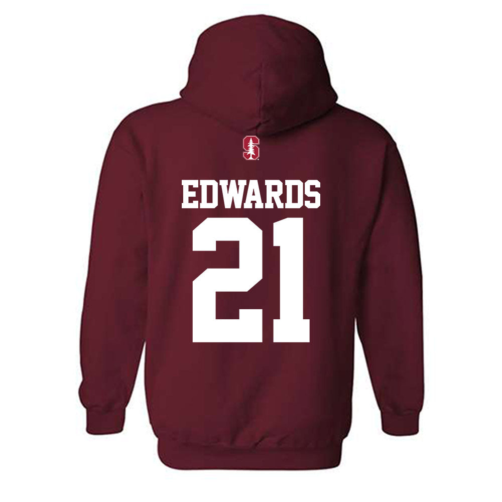 Stanford - NCAA Football : Scotty Edwards - Classic Shersey Hooded Sweatshirt-1