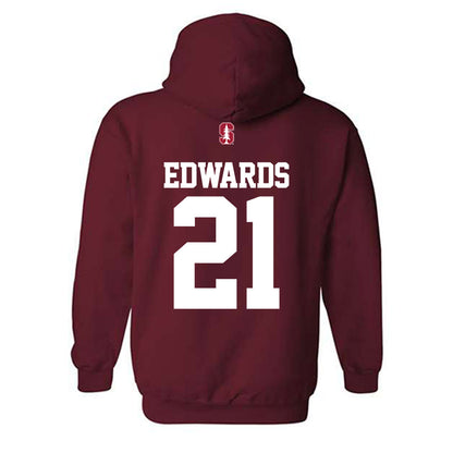 Stanford - NCAA Football : Scotty Edwards - Classic Shersey Hooded Sweatshirt-1