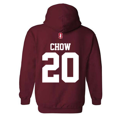 Stanford - NCAA Men's Soccer : Alex Chow - Classic Shersey Hooded Sweatshirt-1