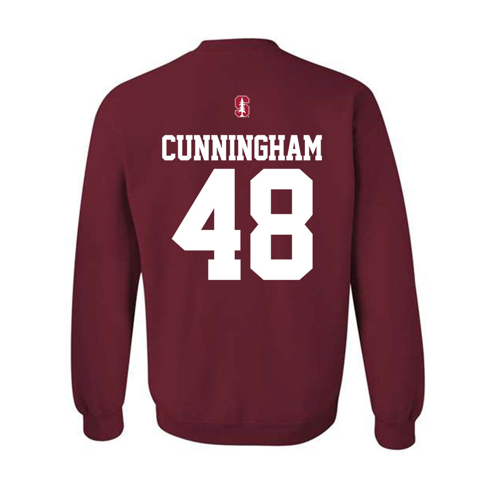 Stanford - NCAA Football : Drew Cunningham - Classic Shersey Crewneck Sweatshirt-1