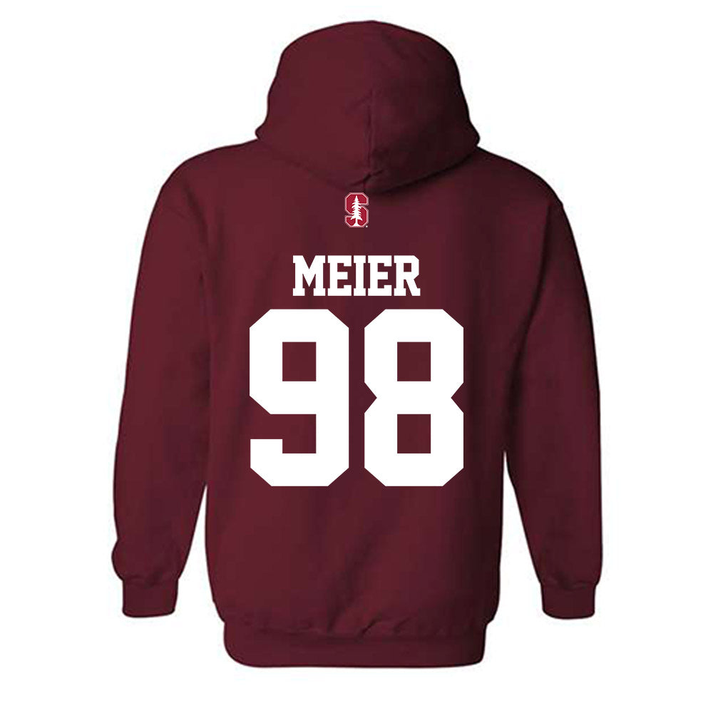 Stanford - NCAA Football : Max Meier - Classic Shersey Hooded Sweatshirt-1