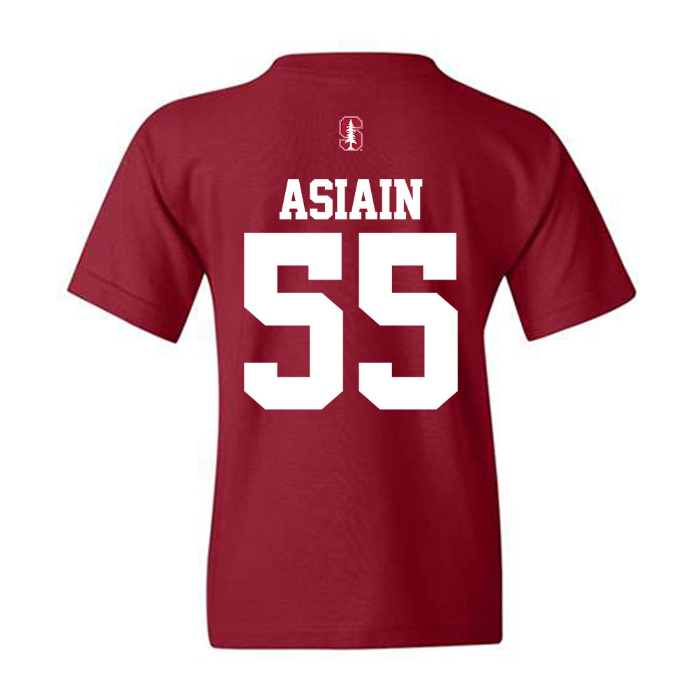Stanford - NCAA Football : Joe Asiain - Classic Shersey Youth T-Shirt-1