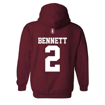 Stanford - NCAA Men's Soccer : Brad Bennett - Classic Shersey Hooded Sweatshirt-1