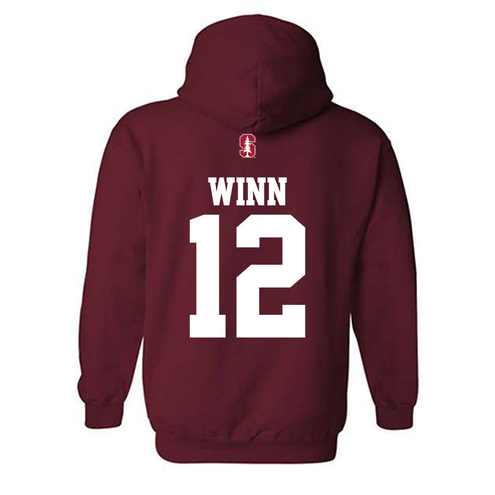 Stanford - NCAA Women's Soccer : Bella Winn - Classic Shersey Hooded Sweatshirt-1