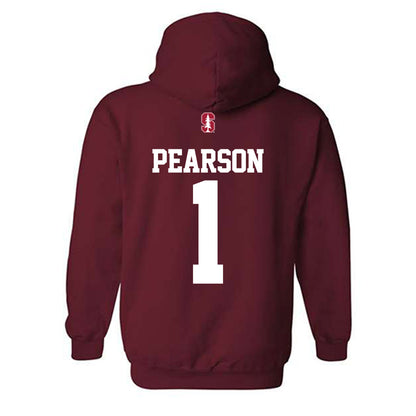 Stanford - NCAA Women's Lacrosse : Lucy Pearson - Classic Shersey Hooded Sweatshirt-1
