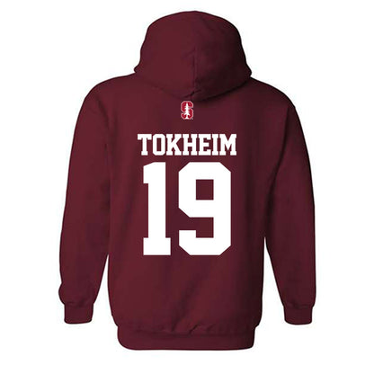 Stanford - NCAA Baseball : Teddy Tokheim - Classic Shersey Hooded Sweatshirt-1