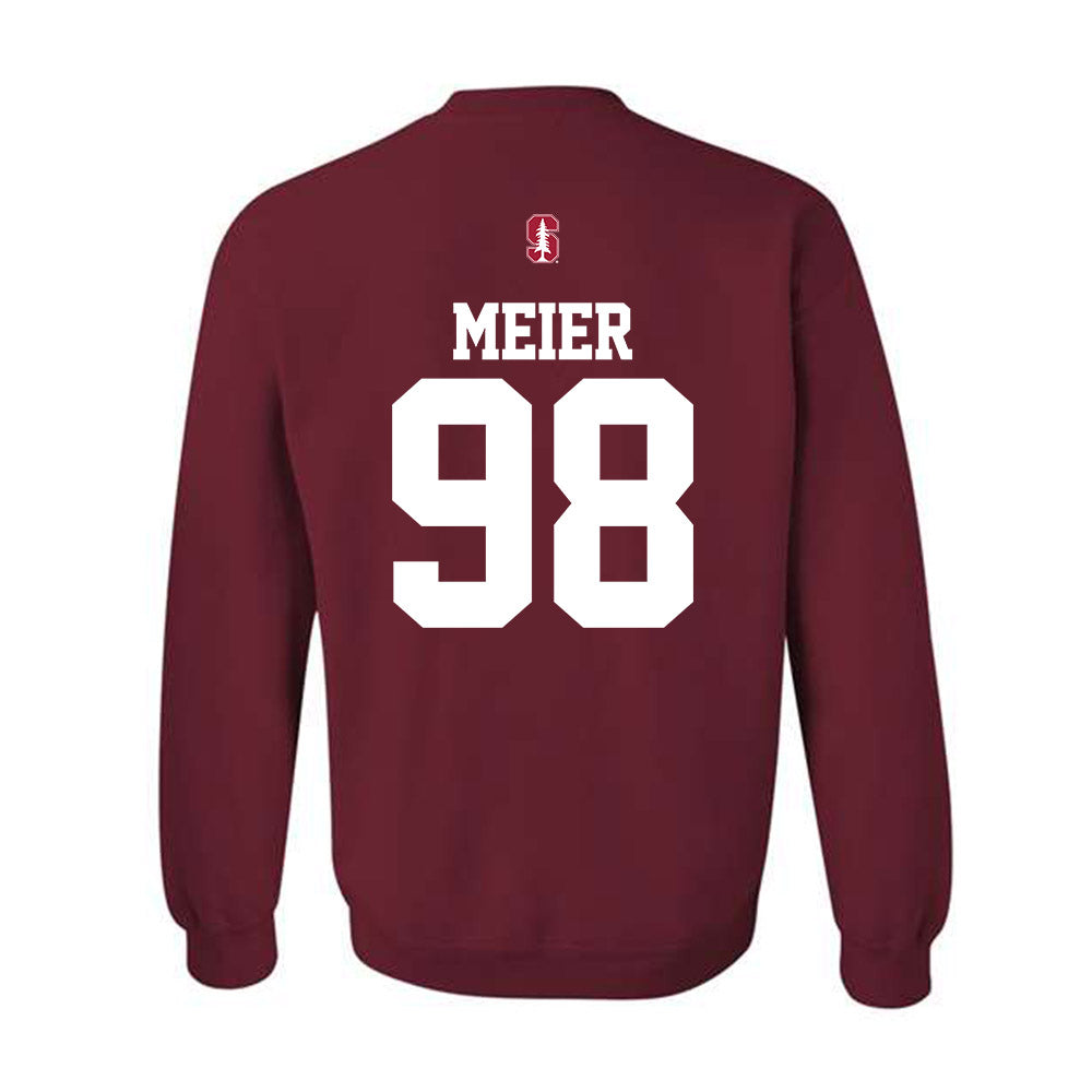 Stanford - NCAA Football : Max Meier - Classic Shersey Crewneck Sweatshirt-1