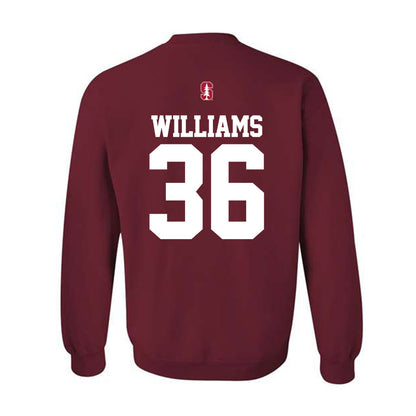 Stanford - NCAA Football : Tre Williams - Classic Shersey Crewneck Sweatshirt-1