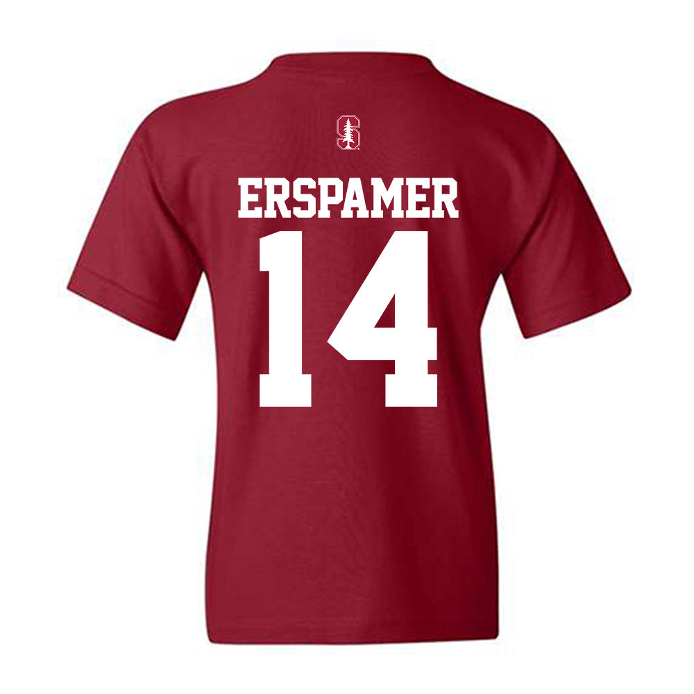 Stanford - NCAA Baseball : Mike Erspamer - Classic Shersey Youth T-Shirt-1