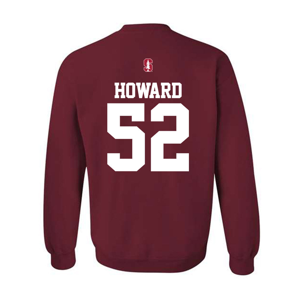 Stanford - NCAA Football : Sarrel Howard - Classic Shersey Crewneck Sweatshirt-1