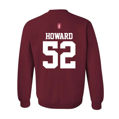 Stanford - NCAA Football : Sarrel Howard - Classic Shersey Crewneck Sweatshirt-1