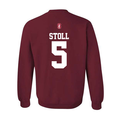 Stanford - NCAA Baseball : Nolan Stoll - Classic Shersey Crewneck Sweatshirt-1