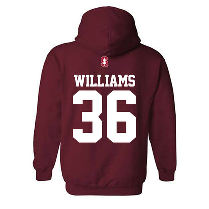 Stanford - NCAA Football : Tre Williams - Classic Shersey Hooded Sweatshirt-1