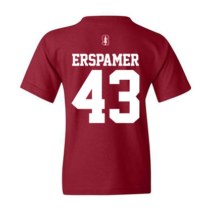 Stanford - NCAA Baseball : Mike Erspamer - Classic Shersey Youth T-Shirt-1