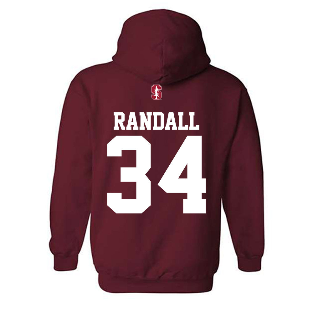 Stanford - NCAA Football : Javion Randall - Classic Shersey Hooded Sweatshirt-1