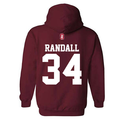 Stanford - NCAA Football : Javion Randall - Classic Shersey Hooded Sweatshirt-1