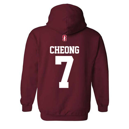 Stanford - NCAA Baseball : Philip Cheong - Classic Shersey Hooded Sweatshirt-1
