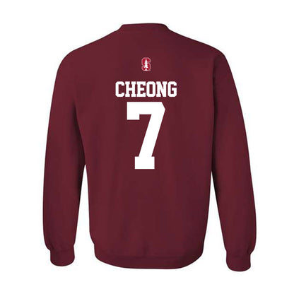 Stanford - NCAA Baseball : Philip Cheong - Classic Shersey Crewneck Sweatshirt-1