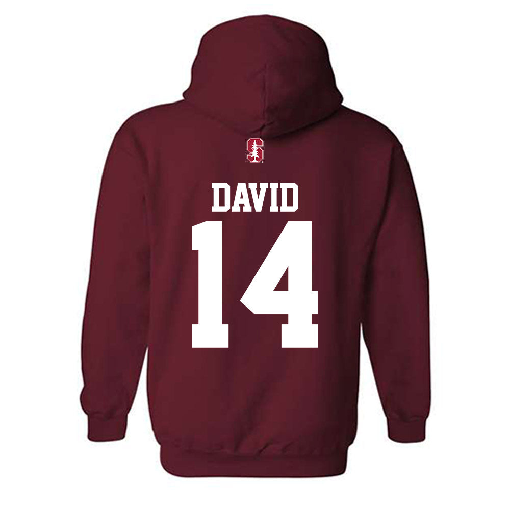 Stanford - NCAA Baseball : Sebastian David - Classic Shersey Hooded Sweatshirt-1