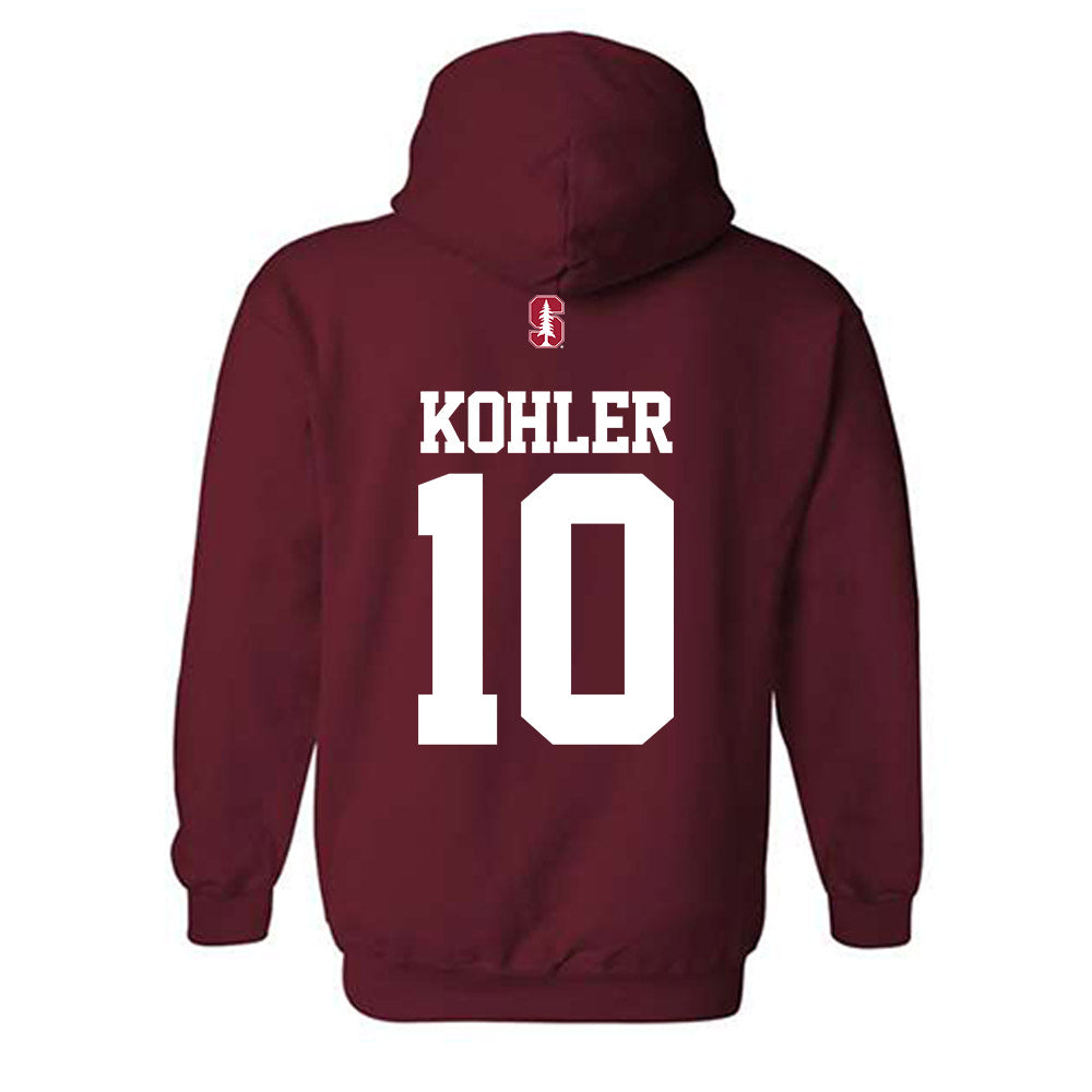 Stanford - NCAA Women's Soccer : Charlotte Kohler - Classic Shersey Hooded Sweatshirt-1