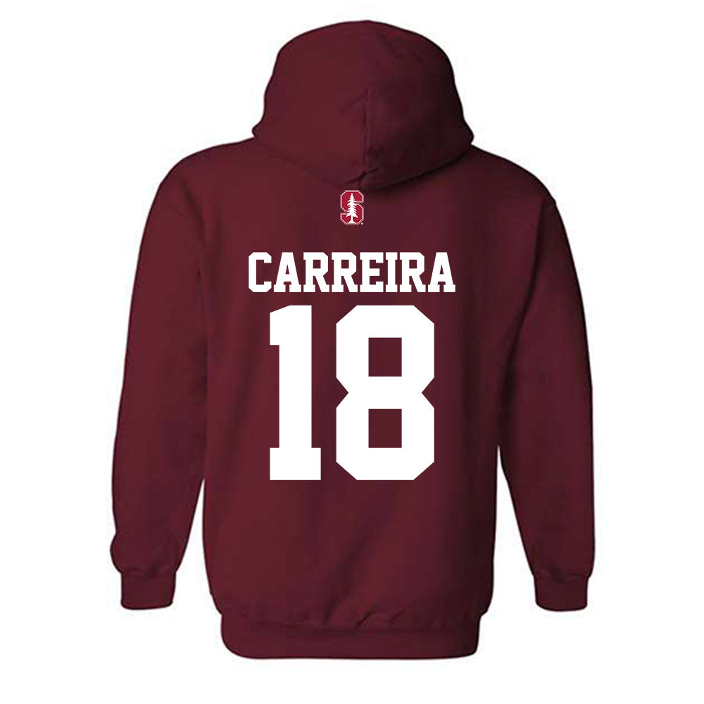 Stanford - NCAA Men's Volleyball : Kaumana Carreira - Classic Shersey Hooded Sweatshirt-1