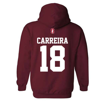 Stanford - NCAA Men's Volleyball : Kaumana Carreira - Classic Shersey Hooded Sweatshirt-1