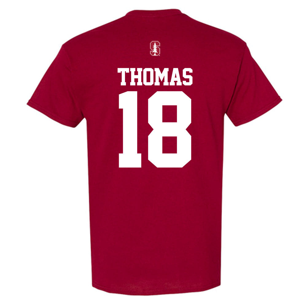 Stanford - NCAA Baseball : Kassius Thomas - Classic Shersey T-Shirt-1