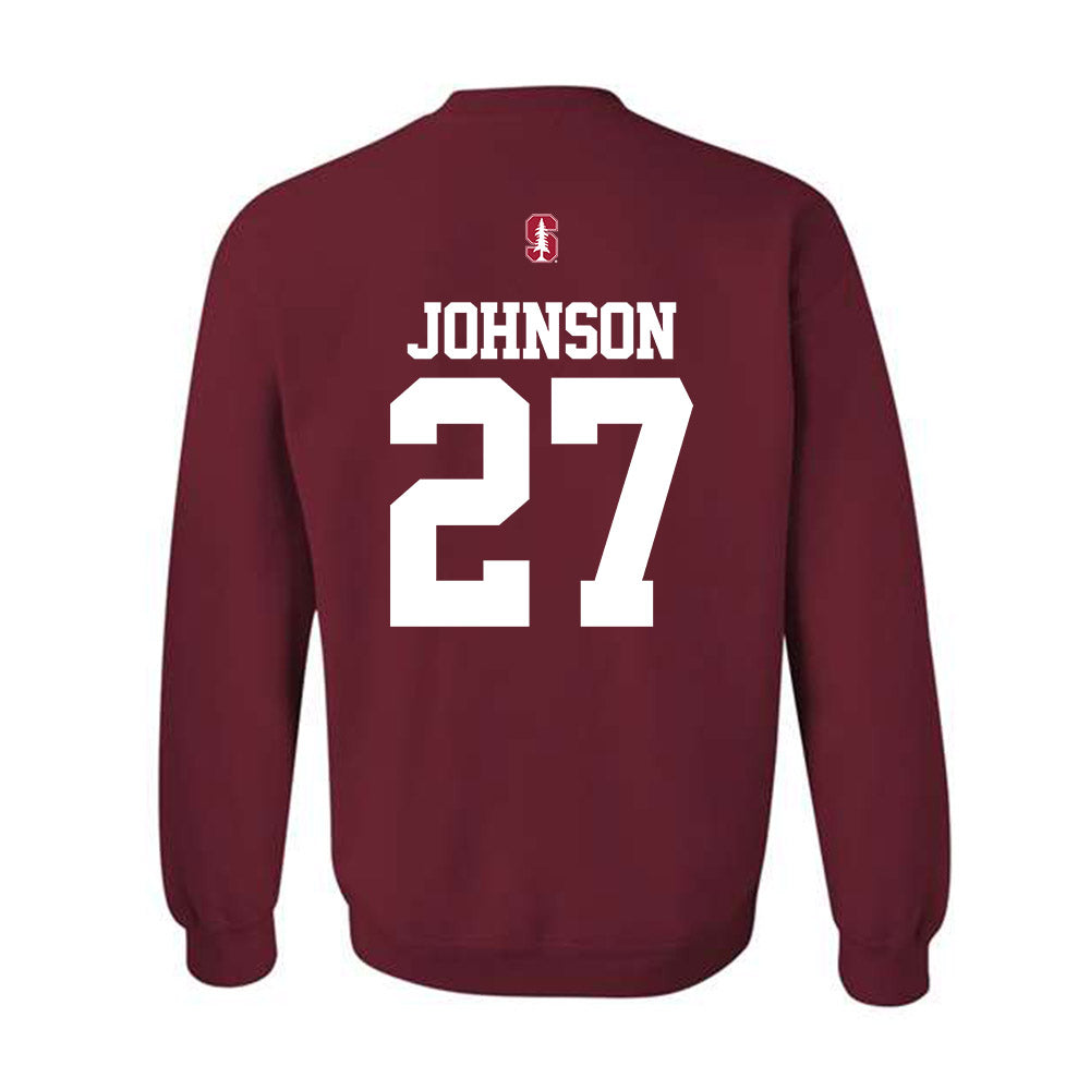 Stanford - NCAA Women's Lacrosse : Ellie Johnson - Classic Shersey Crewneck Sweatshirt-1