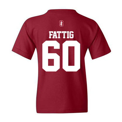 Stanford - NCAA Football : Nick Fattig - Classic Shersey Youth T-Shirt-1