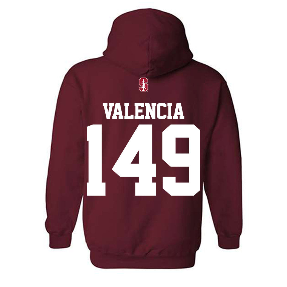 Stanford - NCAA Wrestling : Aden Valencia - Classic Shersey Hooded Sweatshirt-1