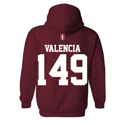 Stanford - NCAA Wrestling : Aden Valencia - Classic Shersey Hooded Sweatshirt-1