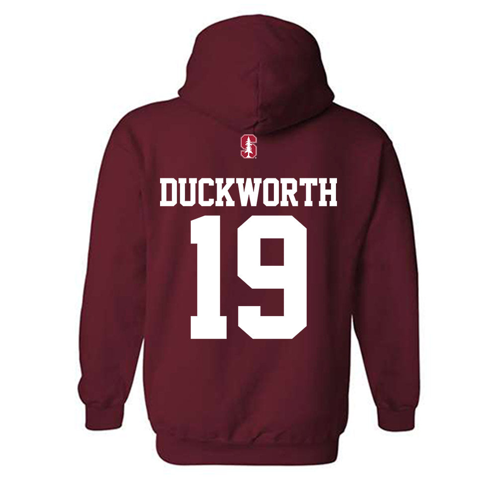 Stanford - NCAA Football : Jack Duckworth - Classic Shersey Hooded Sweatshirt-1