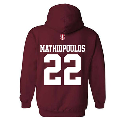 Stanford - NCAA Men's Water Polo : Konstantinos Mathiopoulos - Classic Shersey Hooded Sweatshirt-1
