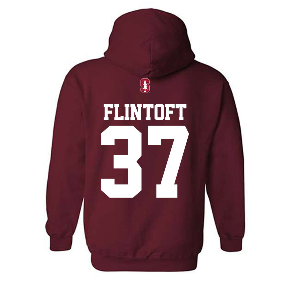 Stanford - NCAA Football : Aidan Flintoft - Classic Shersey Hooded Sweatshirt-1