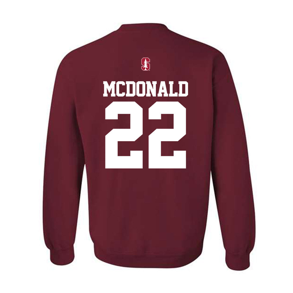 Stanford - NCAA Football : Zaiden McDonald - Classic Shersey Crewneck Sweatshirt-1