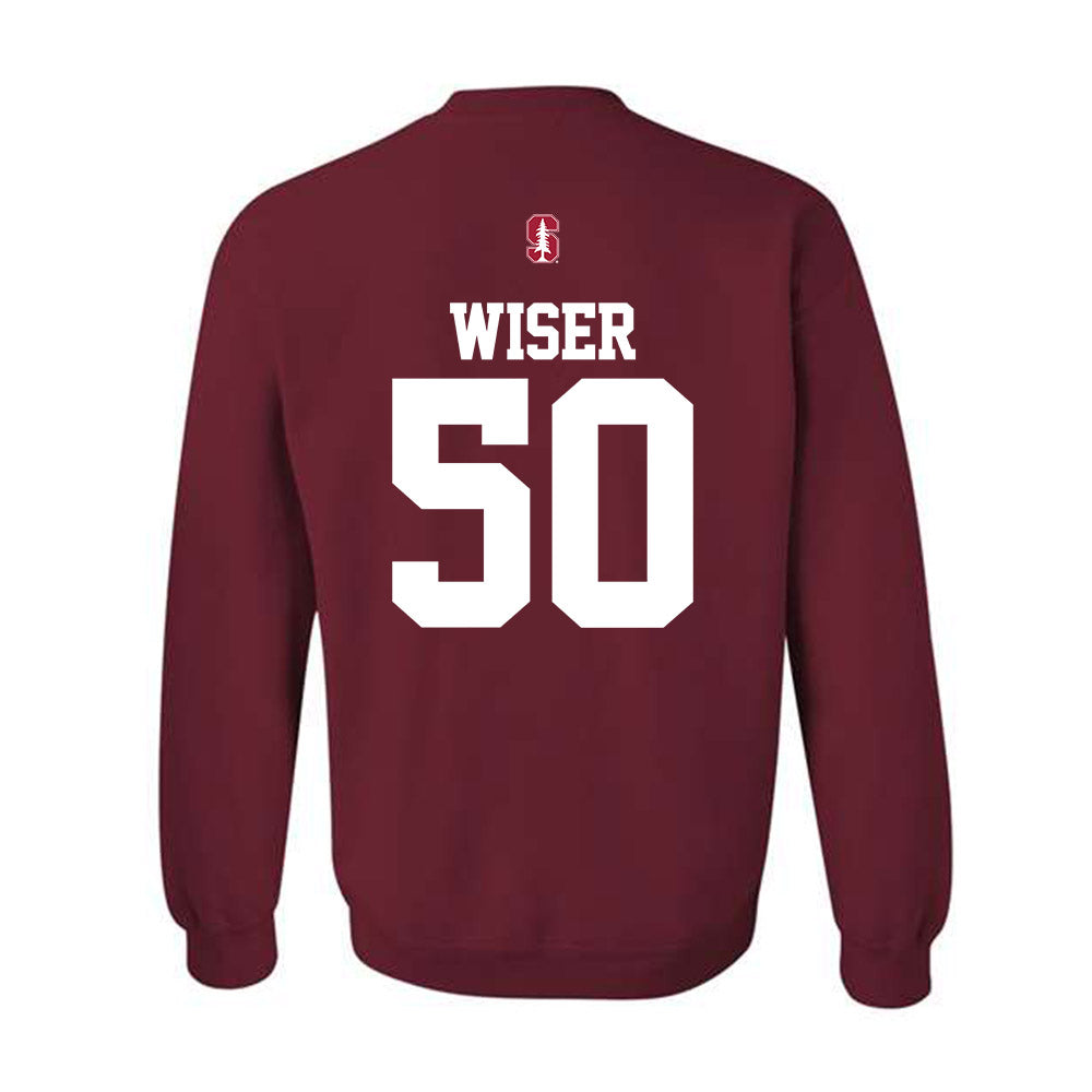 Stanford - NCAA Baseball : David Wiser - Classic Shersey Crewneck Sweatshirt-1