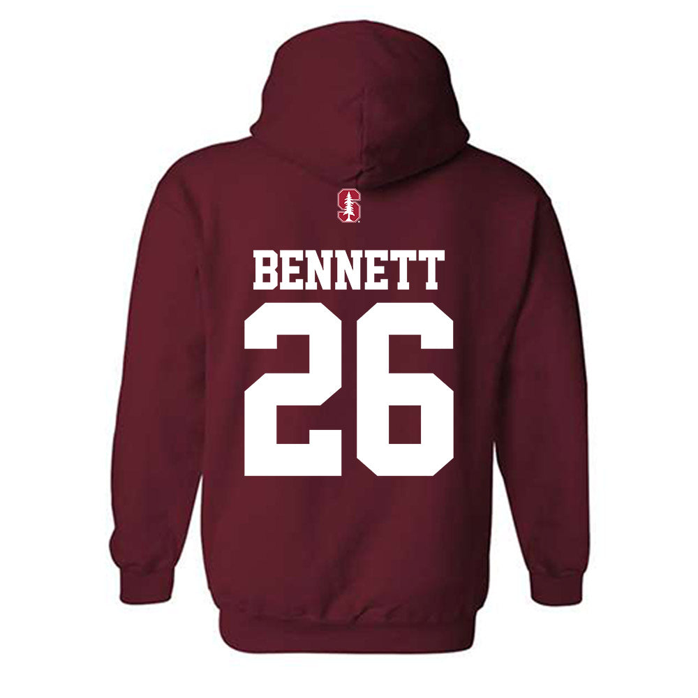 Stanford - NCAA Men's Soccer : Brad Bennett - Classic Shersey Hooded Sweatshirt-1